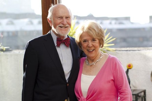 Celebrated British hotelier Ron Jones and wife, Eve (Photo: The Times, London)