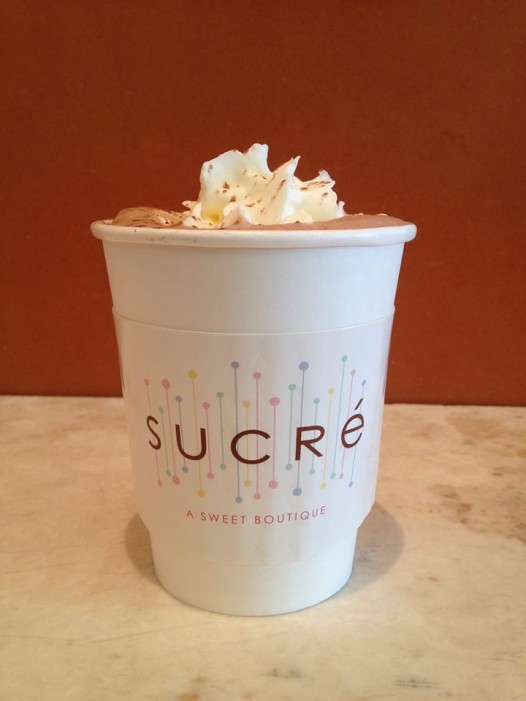 Hot chocolate from Sucré
