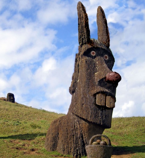  A Moai's Easter Sunday surprise