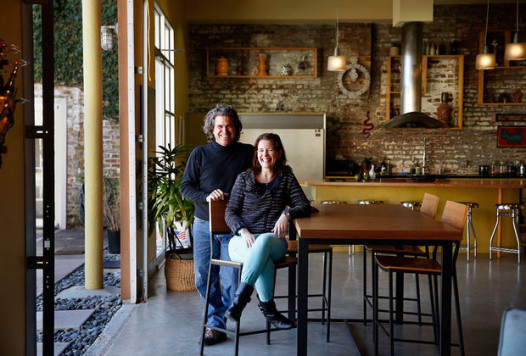 Matthew Redding's and Bonita Day's home has been used in shoots for movies and television commercials. They live in a contemporary loft in a warehouse building they own along with Matthew's brother, Mark, and Mark's wife, architect Jackie Case, who designed the renovation of the warehouse. (Photo by Kathleen Flynn, Nola.com / The Times-Picayune).