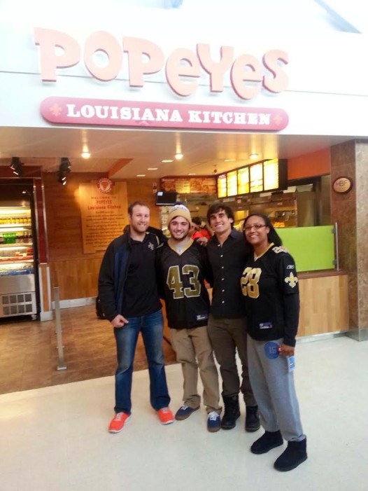 New Orleans transplants find a way to get lucky Popeye's in Salt Lake City.