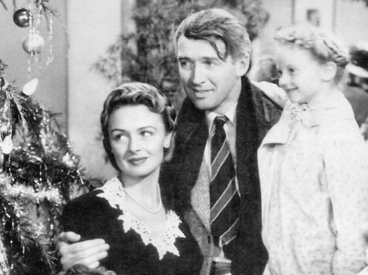A still from the classic film "It's a Wonderful Life"