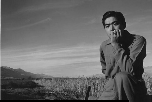 Tom Kobayashi, Landscape, Manzanar Relocation Center, California. Photo by Ansel Adams, courtesy of WWII Museum