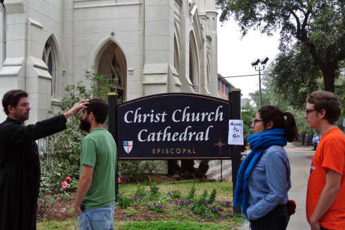 Christ Church Cathedral is offering Ashes to Go as an Ash Wednesday outreach today.