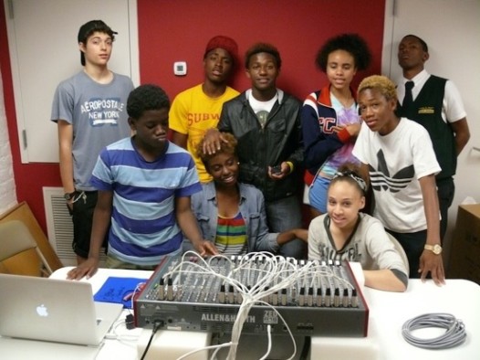 Students with New Orleans Youth Sound Experience will be working the sound system at Congo Kids.