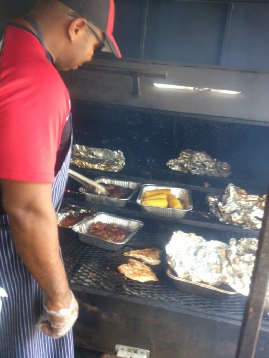 Richard Shelling, owner and founder of Grilling Shilling, at work.