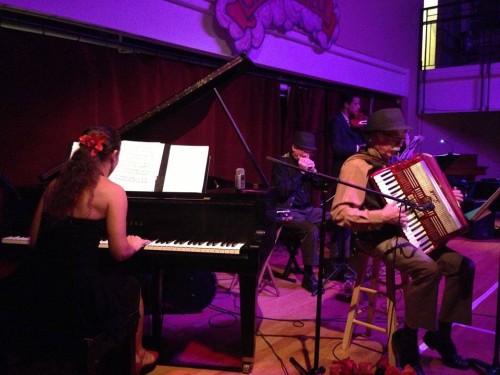 As part of a free tango night at The Little Gem Saloon, local tango orchestra Orquesta Fleur will provide live music. 