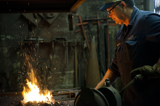Master Blacksmith Darryl Reeves. Photo: Rush Jagoe)