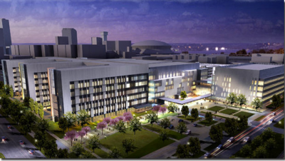 A rendering of University Medical Center in the new biomedical district. Photo: biodistrictneworleans.org