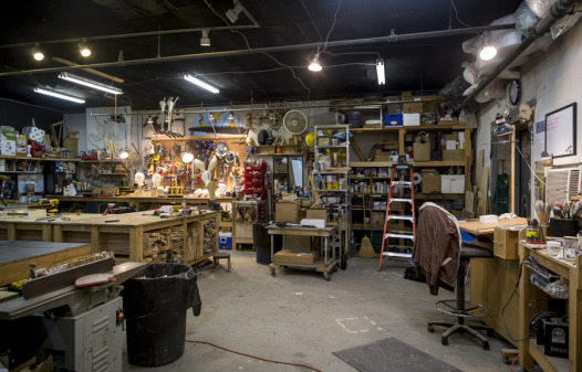 The tools of his trade in Podesta's studio (Photo: Hanna Rasanen)