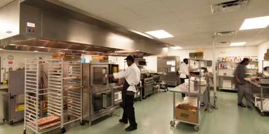 The cutting-edge kitchen would be the envy of most restaurant chefs. (Photo: libertyskitchen.org)