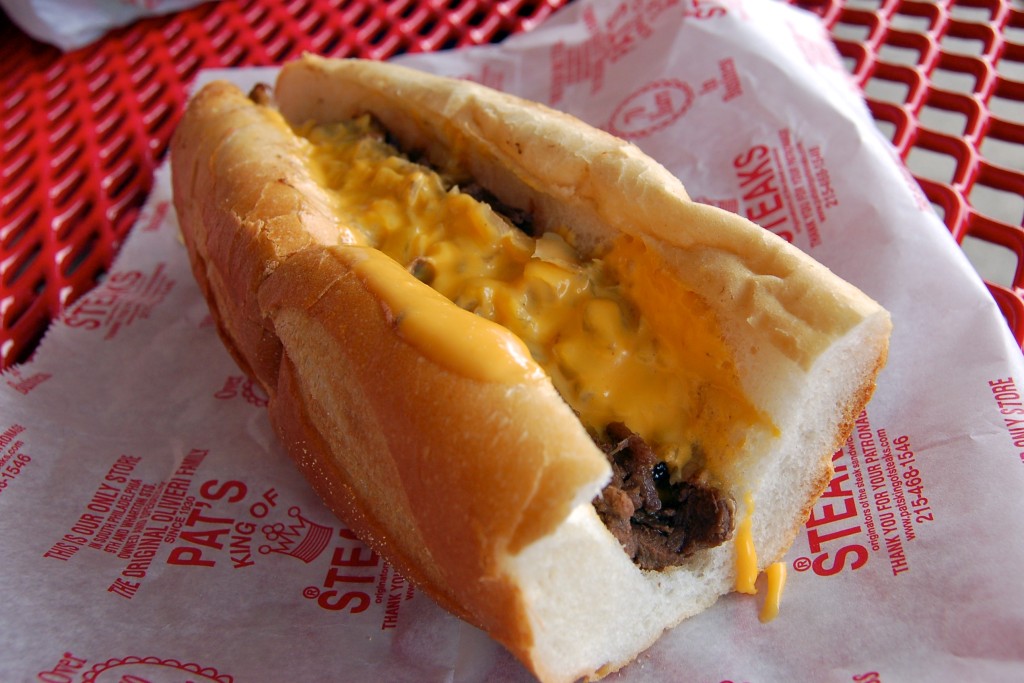 Truly, the King of Steaks, prepared "Whiz-wit."