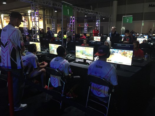 Free play and tournament play at the MLG World Finals (Photo: Renee Peck)