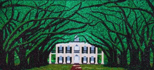 Mosaic subjects range from landscapes to portraits to New Orleans icons.