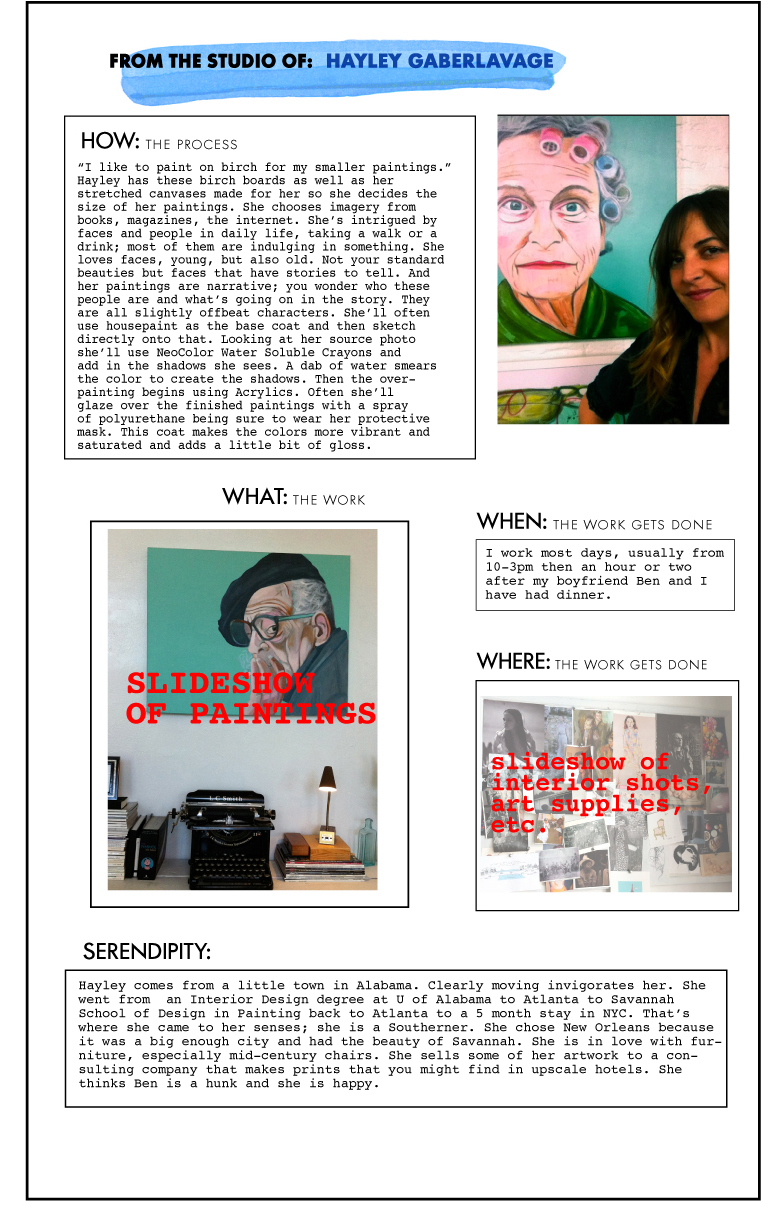 LAYOUT FOR FROM THE STUDIO OF grn brush