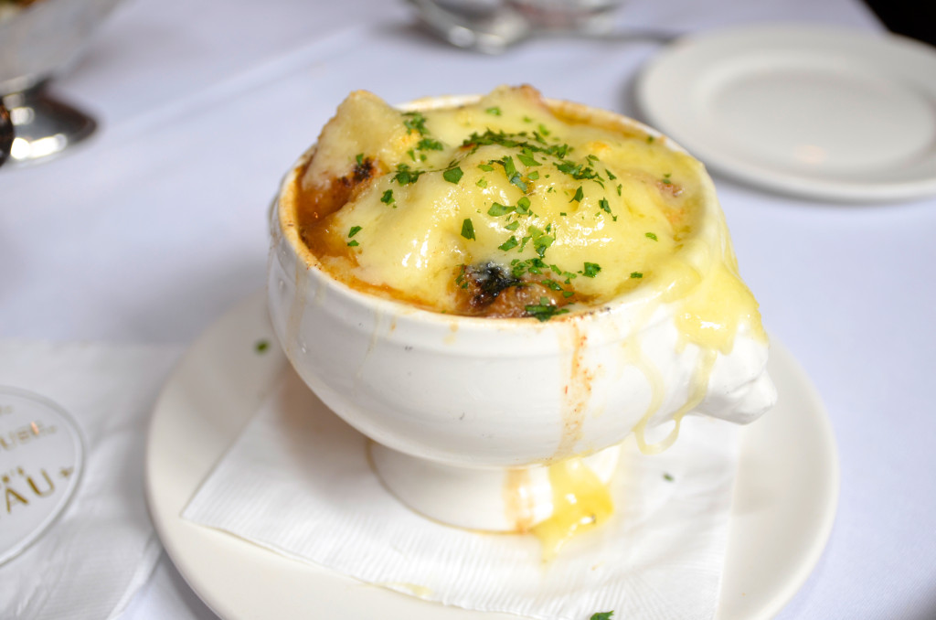 "Pardon me, waiter...there's some soup in my cheese."