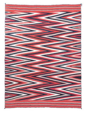 Navajo Serape, circa 1870, from David Cook Galleries