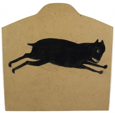 'Black Dog Running,' by Bill Traylor