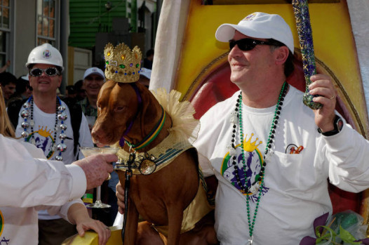 The 2013 Barkus king (left).