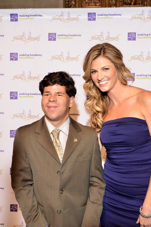 Jake the babe magnet with Fox sportscaster Erin Andrews.