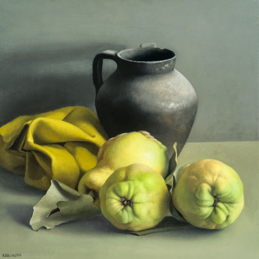  Still Life with Quinces and Black Vase