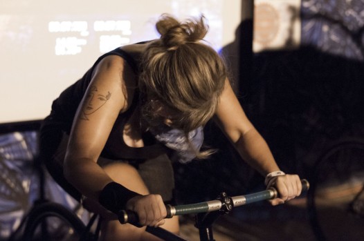 Katie HL doing 'gold sprints' Credit Christine Moser