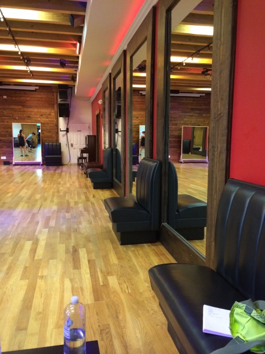 Wall of mirrors at Dance Quarter 