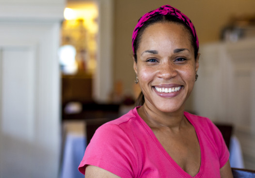 Tia Henry, co-owner of the Ninth Ward restaurant Café Dauphine. (Photo by: Hanna Rasanen)
