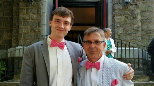 The Holt men dressin' it up.