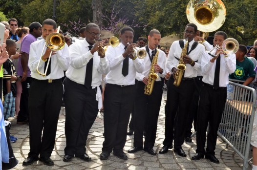 McDonogh 15 middle School brass band took first place honors in the competition's first year.