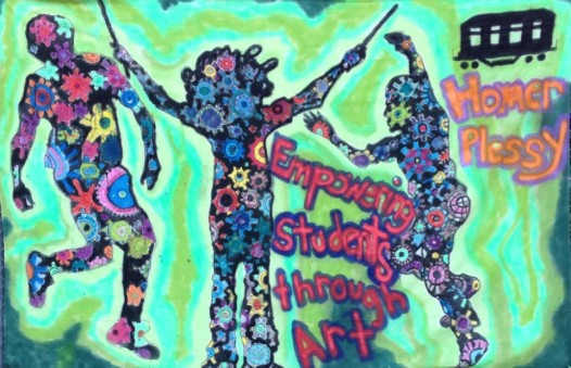 A coolaborative piece by third-graders at Homer Plessy School is representative of the its project-oriented focus. (Photo: plessyschool.org)