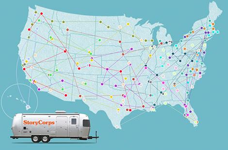 Stories all over the map (Photo: storycorps.org)