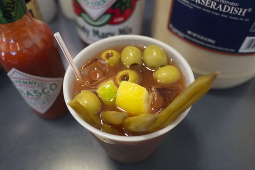 Miss Traci Boudreaux "salad in a cup" a.k.a. bloody mary. 