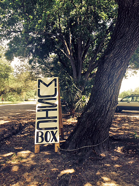 Look for the Music Box sign that marks the entrance on Harrison Avenue in City Park. (Photo: Renee Peck)