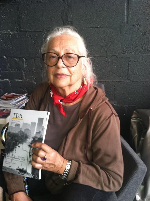 Sculptor Lynda Benglis, photographed by Gretchen Wheaton at the Contemporary Arts Center during a visit to New Orleans in 2013 (Photo: Gretchen Wheaton)