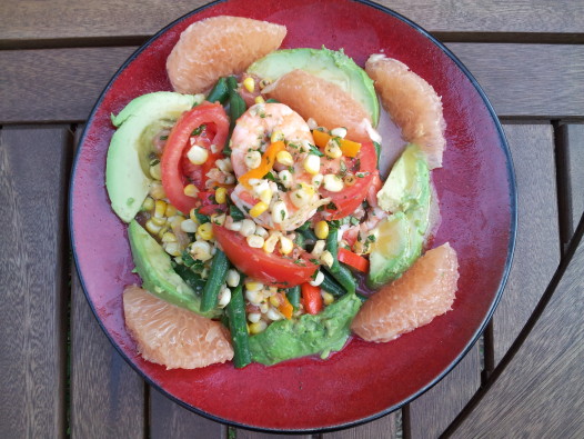 The Spring Joy salad utilizes several ingredients locally produced in New Orleans in the summer. (photo: Jean-Mark Sens)