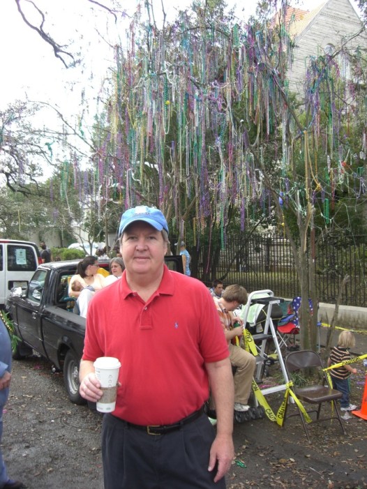 Stewart Peck on that first Mardi Gras is 2006. (Photo: Renee Peck)