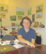 Diego Larguia in his studio