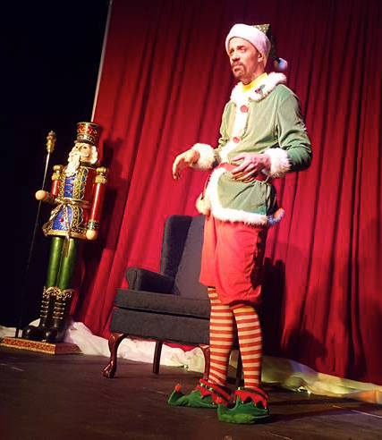 Matt Reed plays a department store elf in SantaLand Diaries.