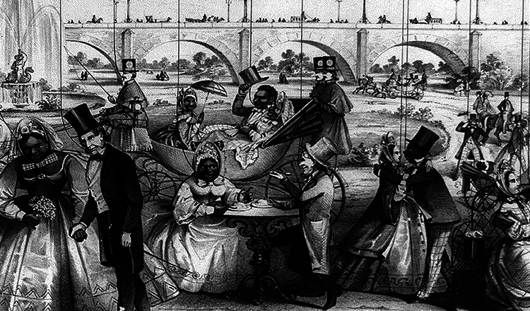 Advertisement of Quadroon Ball in New Orleans in 1858