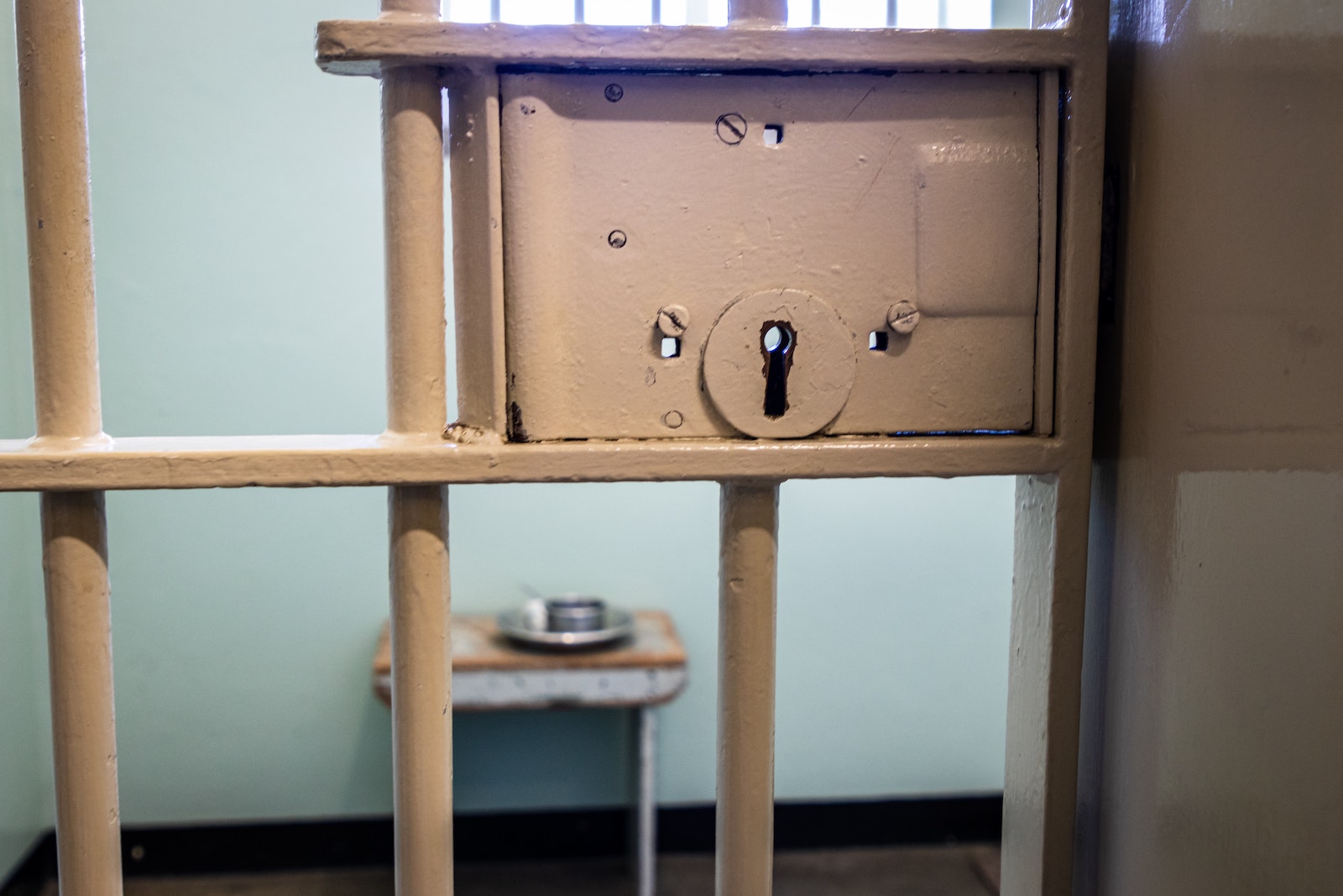 bars and lock of a prison cell
